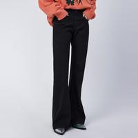 江南布衣 JNBY 春牛仔裤复古修身九分喇叭裤女