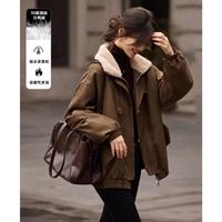 on&on 安乃安 25冬新款轻薄宽松保暖工装派克服