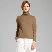 皮皮狗 基础款内搭打底衫纯色高领毛衣针织羊绒衫女秋