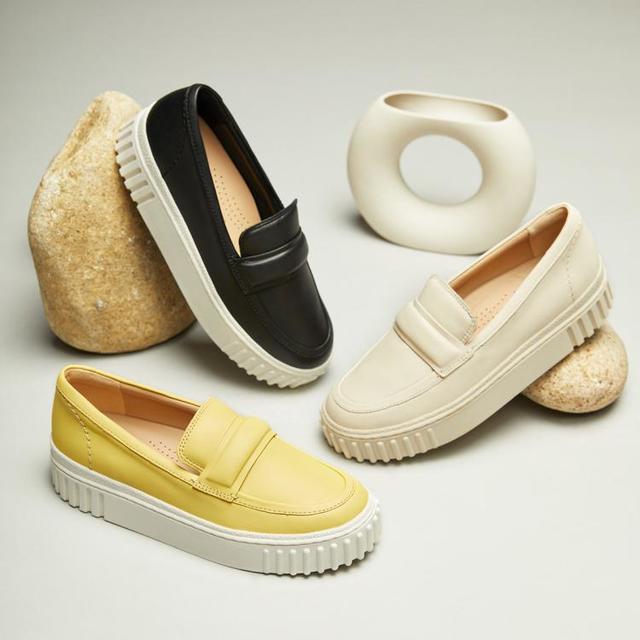 Clarks 其乐 街头系列女鞋英伦风圆头厚底乐福饼干鞋