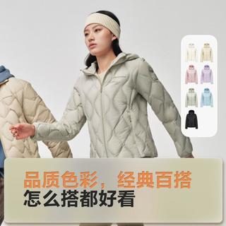 波司登 【好物】连帽短款轻薄舒适轻暖鹅绒羽绒服外套女