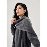 珍贝 9G强缩绒工艺100%山羊绒女士秋冬长款围巾（180*30）