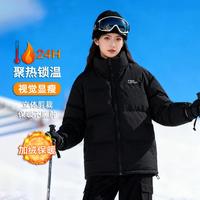 SK·TRIP 90绒|情侣款冬季高蓬立领保暖外套大朵鸭绒面包户外羽绒服