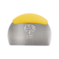 树可 不锈钢切面刀家用烘焙刀和面面食工具硅胶柄刮刀刮面板柴柴 430不锈钢切面刀