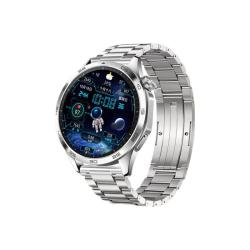 华为 蓝牙通话 智能手表 银色不锈钢带  不锈钢表带 山茶棕 46mm