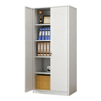 奈高NG 文件柜办公柜钢制铁皮柜资料柜档案柜储物拆装柜薄边凭证柜纯白0.8mm