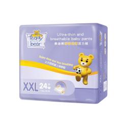 泰迪熊 特薄拉拉裤L-XXXL码 超薄透气婴儿尿不湿宝宝成长裤XXL24