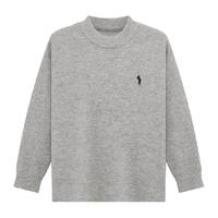 ZOSEE 童装男童毛衣纯色半高领秋冬装2024男孩大童冬季上衣线衣