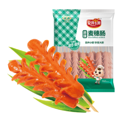 安井 原味麦穗肠 1050g 开花脆皮烤肠肉肠热狗 夜市烧烤油炸小吃零食