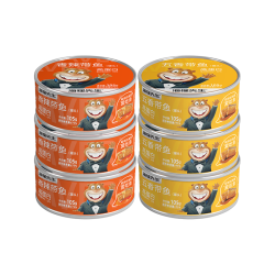 海狸先生 Mr. Beaver 海狸先生 即食带鱼罐头 五香味100g*3+香辣味100g*3