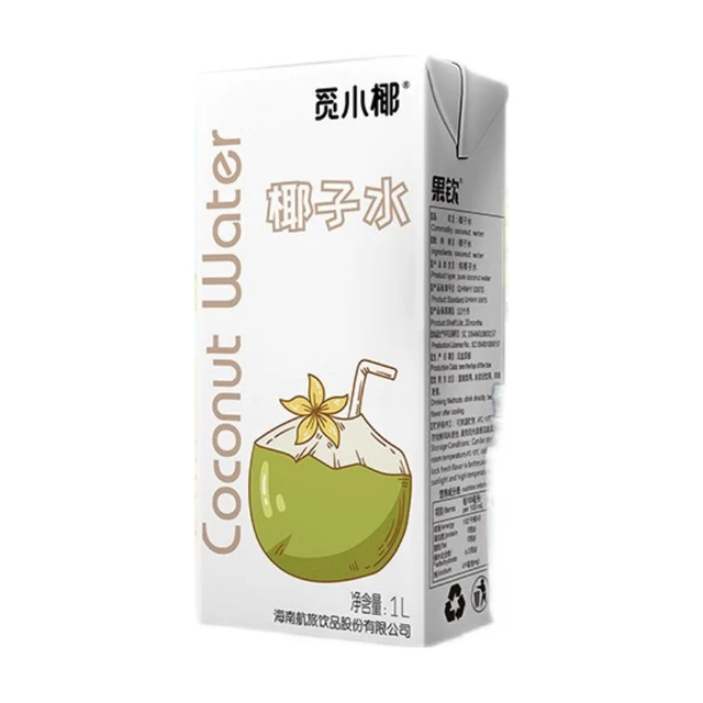 果钦100%海南椰子水 NFC青椰果饮料0脂1L椰青机供 海南椰子水1L*4盒