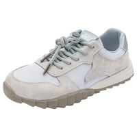 Kappa Kids卡帕芭蕾德训鞋女2024年夏季复古软底百搭休闲阿甘鞋女 银色 单层 37码