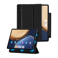 KOOLIFE 荣耀平板V7 Pro保护套壳 2021款11英寸honor 5G平板电脑超薄防摔翻盖男女商务搭扣皮套智能磁吸黑
