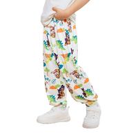 汪汪队男童防蚊裤夏款2025儿童裤子男孩休闲裤夏季男宝宝裤子 米色阿奇