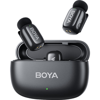 BOYA mini博雅指尖麦克风无线领夹麦克风一拖二 手机直播采访户外短视频录音降噪收音麦 Lightning版