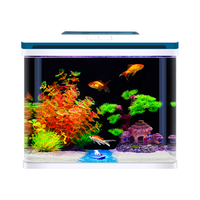 长锐生态小鱼缸小型水族箱客厅桌面免换水金鱼缸 M360标配