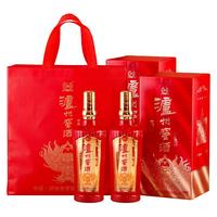 泸州老窖 浓香型 白酒 纯粮酒 礼盒装 52度 500mL 2瓶 泸州窖酒 龙之源