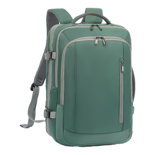 coolbell COOL BELL男士高级感商务出差电脑包双肩17寸大容量旅行出行休闲防水背包 墨绿色672