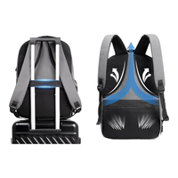 爱华仕 OIWAS商务双肩背包笔记本通勤男女电脑包防泼水双肩旅行包4902 灰色