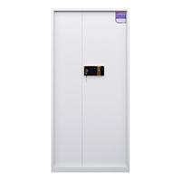 NG 保密柜文件柜资料柜钢制带锁储物柜双保险电子密码锁防盗铁皮柜灰白色通门带斗