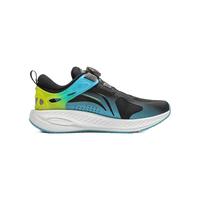 LI-NING 李宁 童装儿童运动鞋男大童鲲鹏2.0反光轻量跑步鞋YKFU002 24年春款 黑色/海天青-7 34码