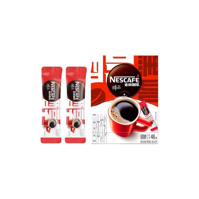 雀巢 醇品速溶黑咖啡 美式无糖咖啡 健身黑咖 醇品1.8g*50条散装
