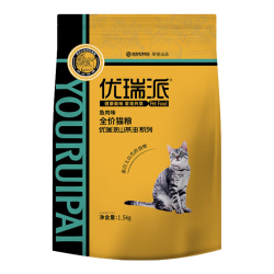 优瑞派 猫粮 幼猫成猫山茶油精华猫咪主粮 鱼肉味1.5kg3斤