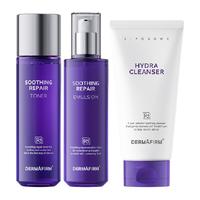 DERMAFIRM 德妃 紫苏水乳洗面奶套装补水保湿控油护肤洁面三件套