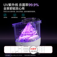 飞利浦小白桶杀菌泡脚桶加热恒温电动按摩足浴洗脚盆家用全自动 【杀菌小蓝桶】3213F