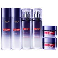 L'OREAL PARIS巴黎欧莱雅 欧莱雅水乳套装护肤品礼盒化妆品女士玻尿酸补水保湿套装礼物送妈妈女友 自用推荐6件套 水乳霜