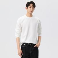 汉斯卡 hansca 男士圆领长袖T恤打底衫