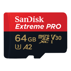 闪迪 64GB TF（MicroSD）存储卡 U3 C10 A2 V30 4K 至尊超极