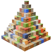 布鲁奇 我的世界磁力方块积木 纯200颗粒