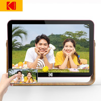 柯达 Kodak 108V/109V 数码相框10.1英寸高清电子相册可充电触屏无线传输照片视频播放器 108V玫瑰金