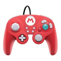 PDP 500-100-NA-D1 Nintendo Switch游戏机超级马里奥兄弟 马里奥游戏机有线战斗手柄 Pro控制器