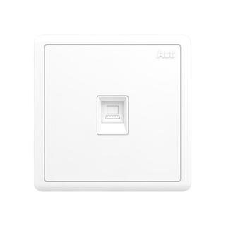 ABB 远致系列 电脑插座 明净白 单只装
