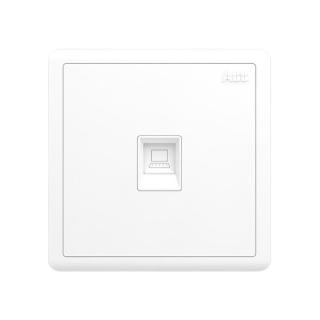 ABB 远致系列 电脑插座 明净白 单只装