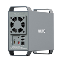 MAIWO 麦沃 硬盘阵列盒双盘位2.5英寸外置笔记本串口机械SSD固态硬盘RAID阵列外接盒 太空灰双盘阵列盒-K35262C