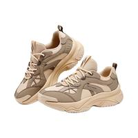 斯凯奇（Skechers）女鞋秋冬漫月鞋厚底老爹鞋复古运动休闲鞋177590 桃粉色/PCH 38.5