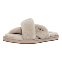 UGG春季女士休闲交叉时尚平底毛拖鞋1138116GOA|山羊棕色36