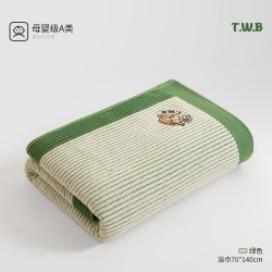 TEENIE WEENIE 小熊刺绣纯棉浴巾 绿色