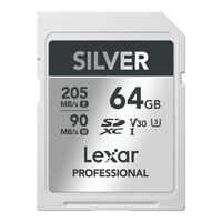 Lexar/雷克沙 读205MB/s 写90MB/s SD存储卡  64GB