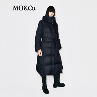 MO&Co.羽绒服2025冬90鹅绒远红外暖长款【轻暖漫游系列】MBE4EINT21 黑色 S /160