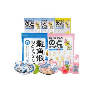 龙角散日本润喉糖清凉糖护嗓缓解干燥教师零食咳嗽嗓子疼 【全家桶5袋】70g*1+80g*4