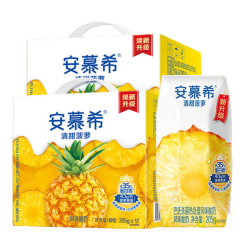 安慕希 伊利清甜菠萝味酸奶整箱牛奶乳品常温205g*12盒*2箱4-5月产