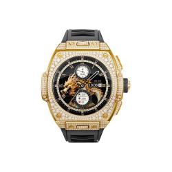 VERTU 奢品手表Grand Watch智能手表手环运动通话腕表测心率血氧睡眠监测威图 高定黑色黄金满钻（）