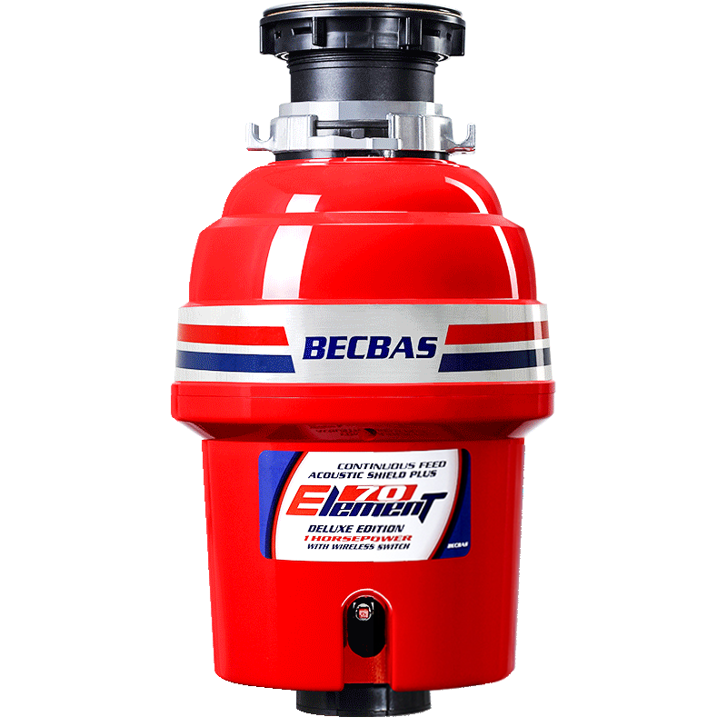 BECBAS 贝克巴斯 食物垃圾处理器E70升级款全自动水槽厨余粉碎机无线开关