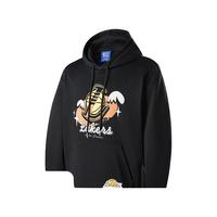 NBA勇士/湖人涂鸦系列男女秋冬保暖运动潮流长袖连帽卫衣 湖人-连帽卫衣 L