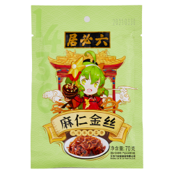 六必居 麻仁金丝70g 酱菜北京特产 苤蓝丝