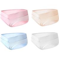 十月结晶 孕妇内裤 4条 香草肤+月光白+茱萸粉+碧落蓝